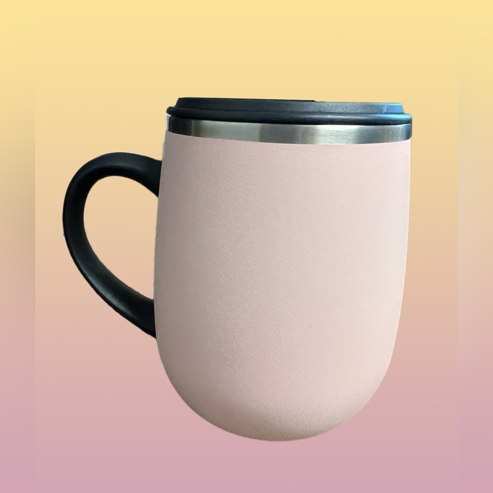 Pink Insulated Ideus Mug 🍵 LIKE NEW - Picture 2 of 9
